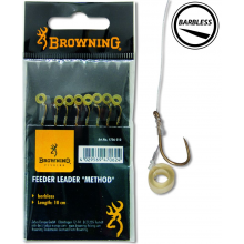 Browning Haczyki z przyponem Feeder Leader Method 12 Ø0,20mm